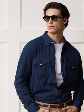 Todd Snyder Denim Jacquard
Western Shirt Bin#25